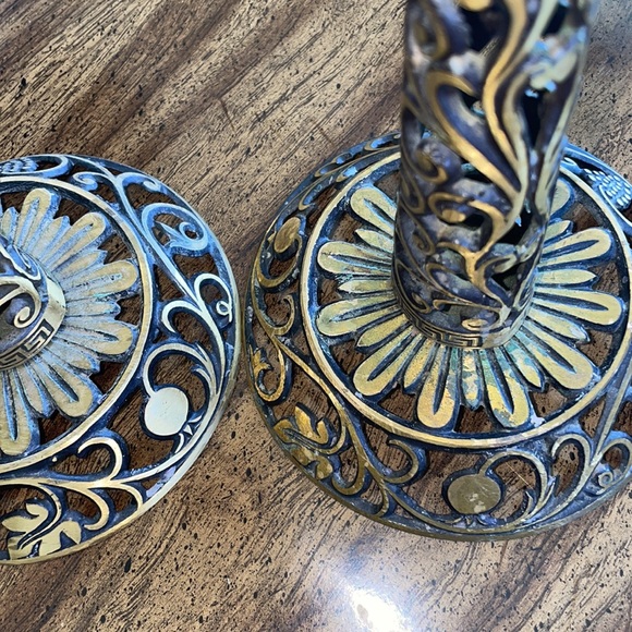 Brass candle holders - Picture 11 of 17